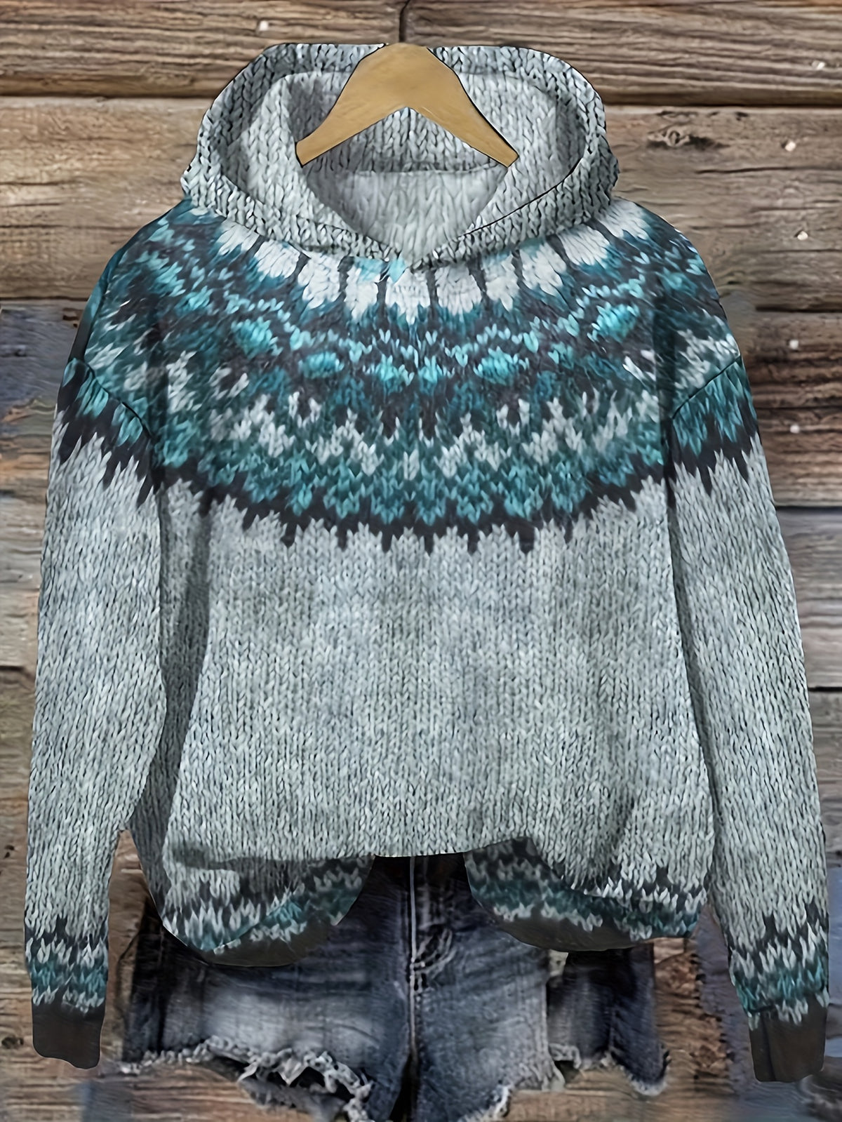 Arctic - Trui met Capuchon - Jacquard