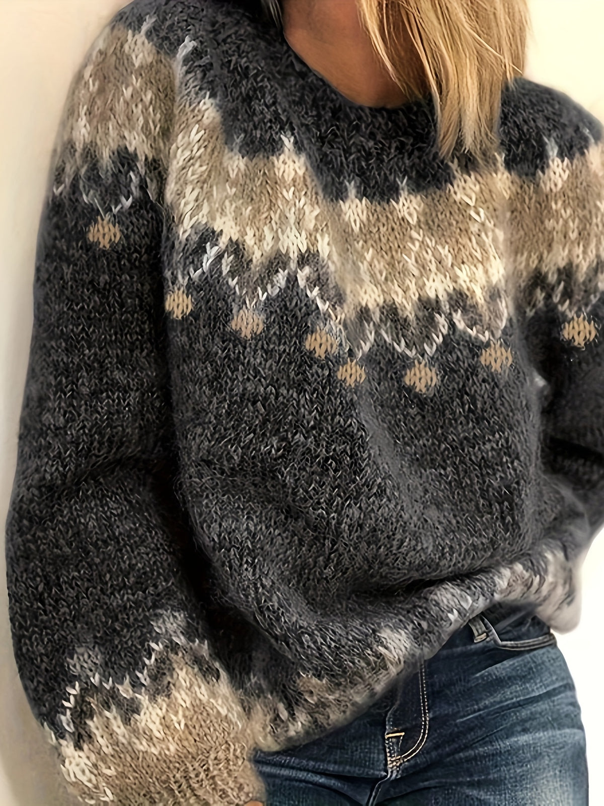 Kate - Pullover met Ronde Hals