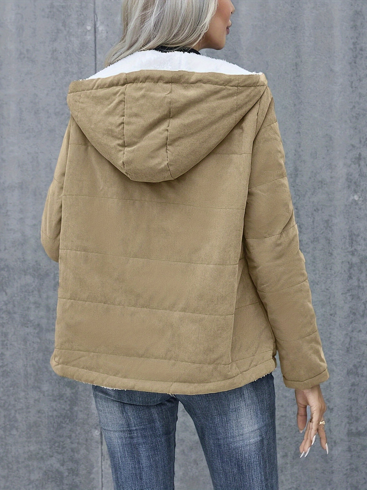 Women Hooded Lightweight Coat Clothes Outwear, Warm Winter Wear- Perfect for Casual Days