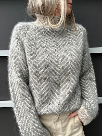 Autumn Winter New High-Neck Pullover Sweater Loose Casual Daily Outfit [ZCDX25]