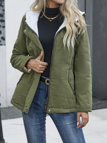 Women Hooded Lightweight Coat Clothes Outwear, Warm Winter Wear- Perfect for Casual Days