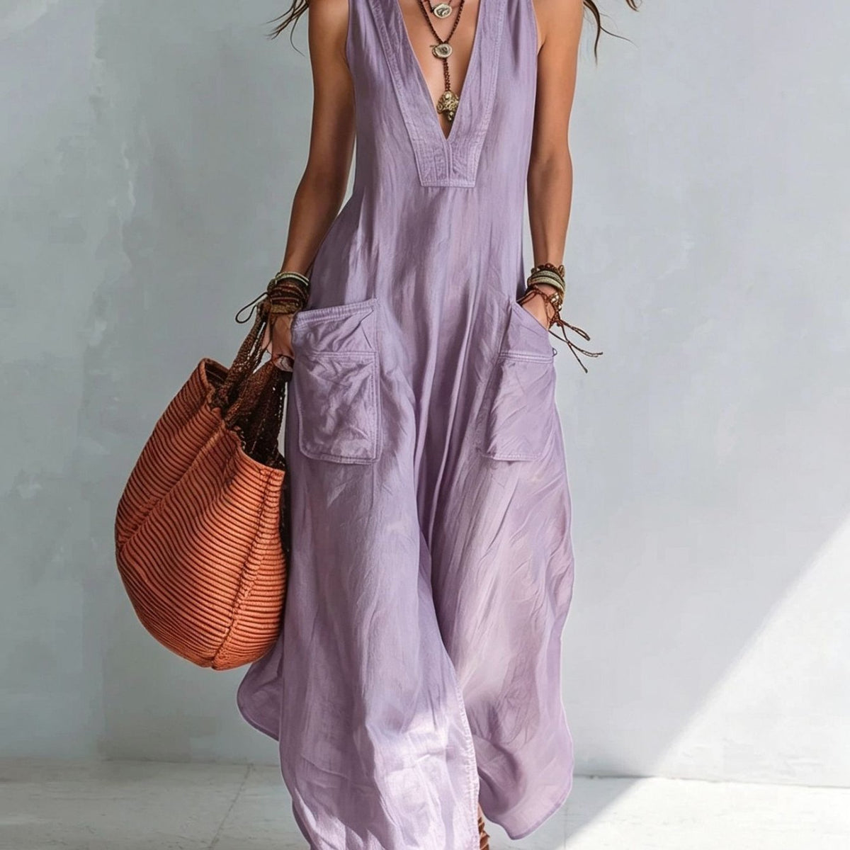 Marika | Mouwloze jumpsuit