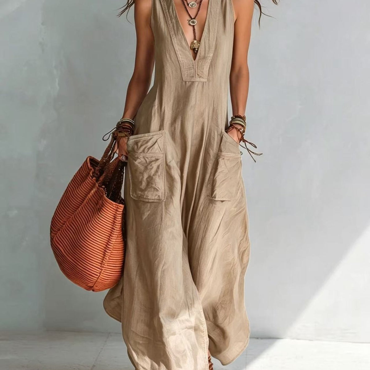 Marika | Mouwloze jumpsuit