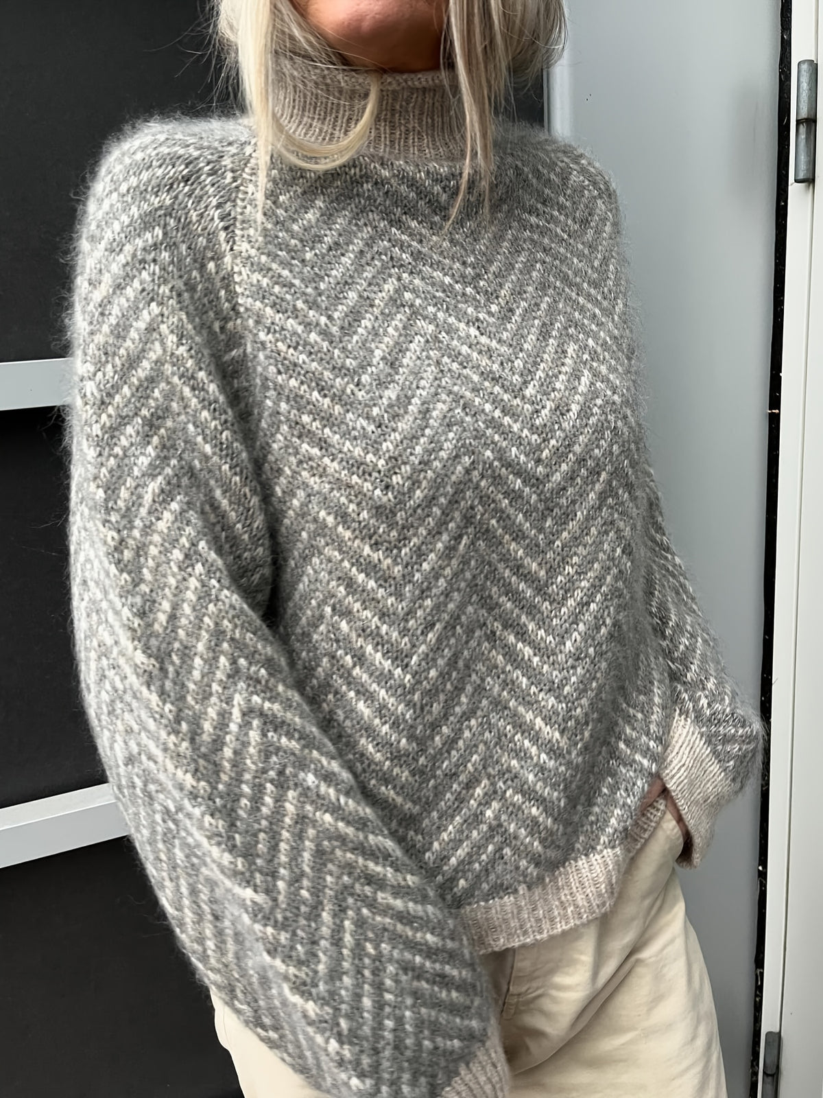 Autumn Winter New High-Neck Pullover Sweater Loose Casual Daily Outfit [ZCDX25]
