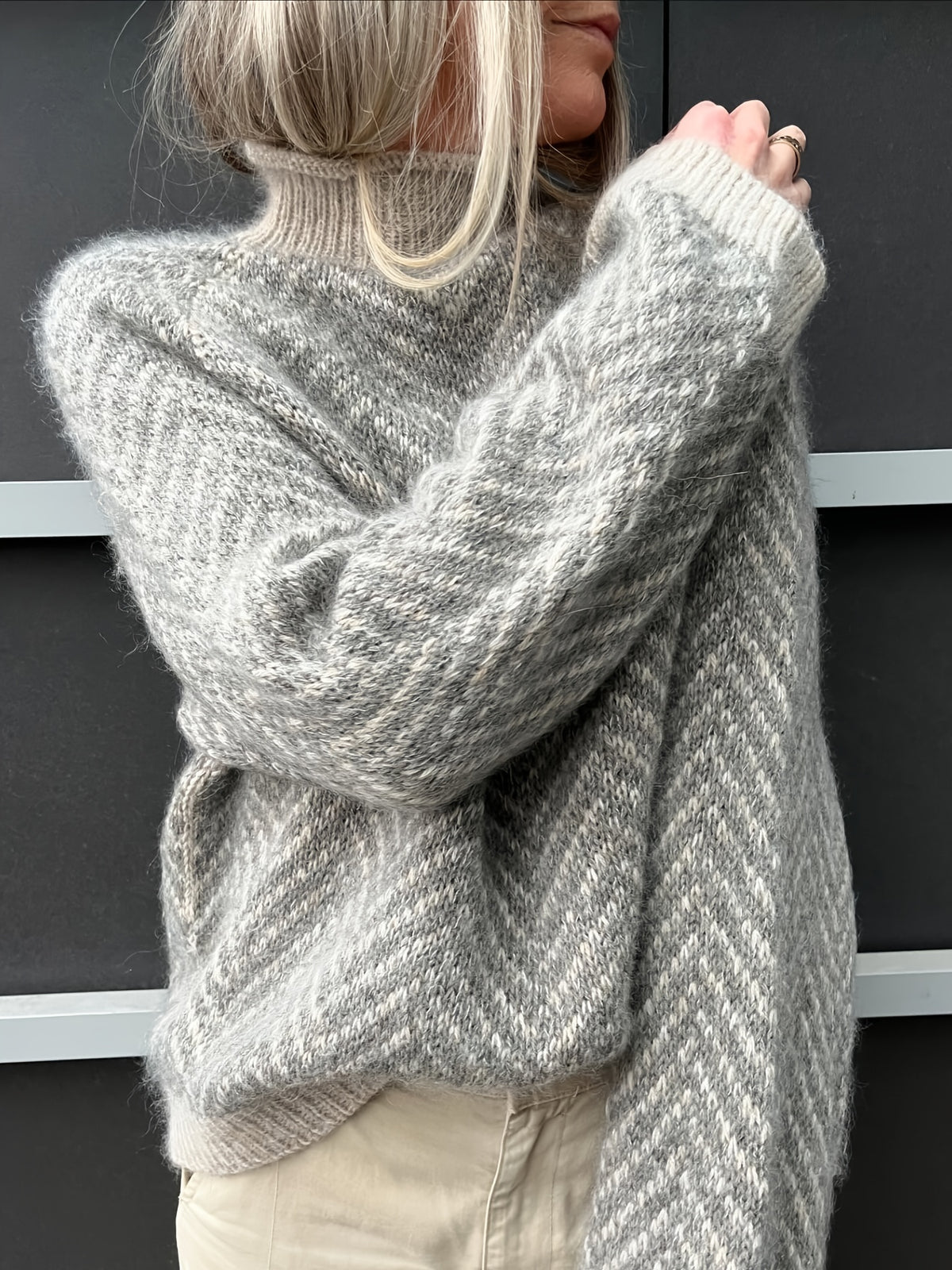 Autumn Winter New High-Neck Pullover Sweater Loose Casual Daily Outfit [ZCDX25]