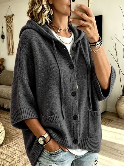 Elegant Casual Pocket Cardigan for Women