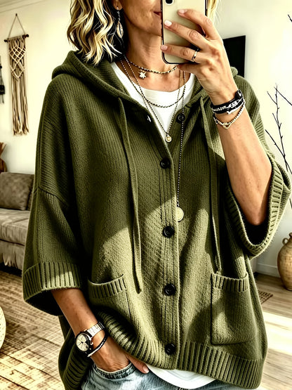 Elegant Casual Pocket Cardigan for Women