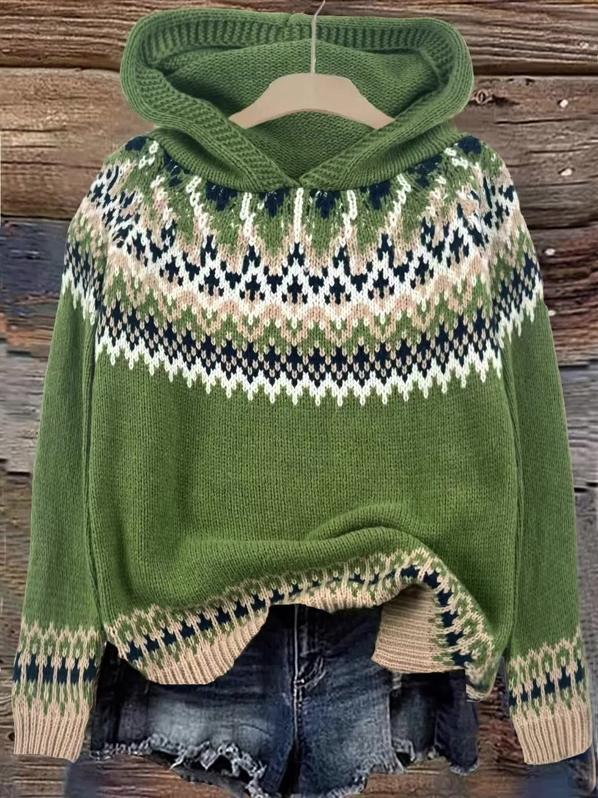 Arctic - Trui met Capuchon - Jacquard