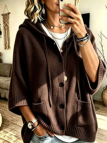 Elegant Casual Pocket Cardigan for Women