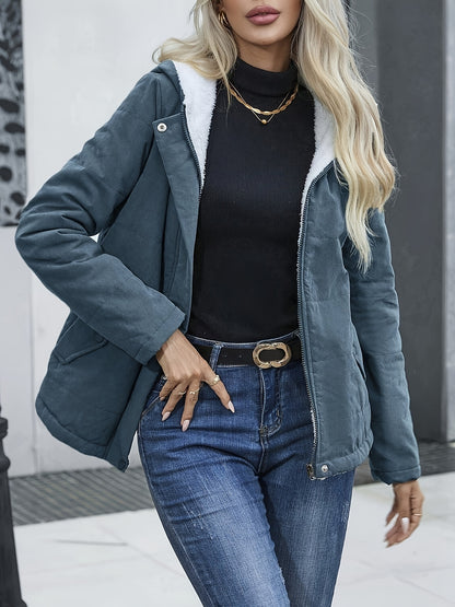 Women Hooded Lightweight Coat Clothes Outwear, Warm Winter Wear- Perfect for Casual Days