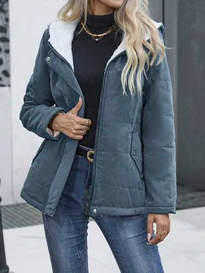 Women Hooded Lightweight Coat Clothes Outwear, Warm Winter Wear- Perfect for Casual Days