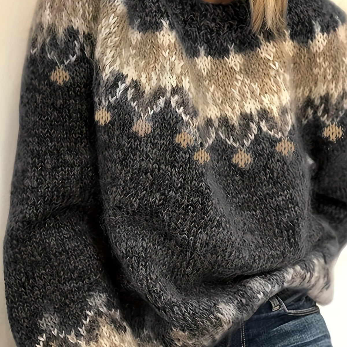 Kate - Pullover met Ronde Hals