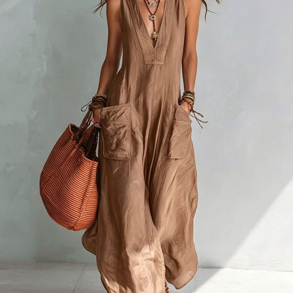 Marika | Mouwloze jumpsuit
