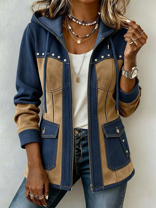 Adriana | Jack met Capuchon in Marine en Camel
